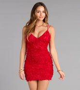 Melina Lace-Up Floral Mini Dress